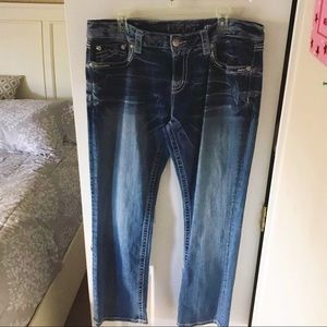 Miss Me Easy Cropped Denim Jeans - Size 34